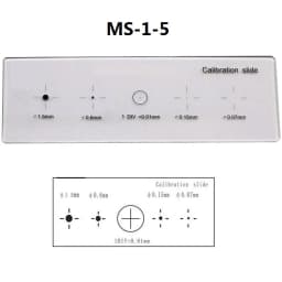 Microscope Calibration Stage Micrometer Glass Slide Reticle Measuring Ruler for Stereo Biological Microscope Cross Dot Scale