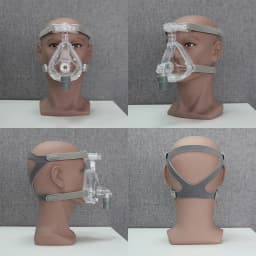 Resoxy FMI CPAP Full Face Mask Adjustable Forehead Double-Layer Medical Silicon Headgear Quick Release for Sleep Apnea Snoring