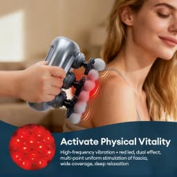 24/28/48/66 Heads Body Fascia Massage Gun High Frequency Vibration Strong Power Muscle Massager Neck Shoulder Waist Back Relax