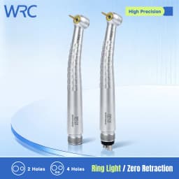 Dental LED High Speed Handpiece Shadowless Light Zero Retraction 4 Water Spray 2/4 Holes Air Turbine Handpiece for Dental Clinic