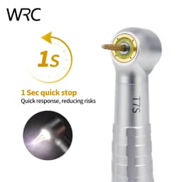 Dental LED High Speed Handpiece Shadowless Light Zero Retraction 4 Water Spray 2/4 Holes Air Turbine Handpiece for Dental Clinic