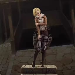 28cm Anime Attack On Titan Annie Leonhart Pvc Action Figures Window Display Toys Desktop Ornament Collectible Peripheral Gifts