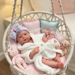 18Inch Open Mouth Elijah bebe reborn de silicona Doll With Paint Skin & Washable Body Handmade Soft Touch Lifelike Reborn Doll