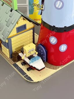 Areax Spongebob Sandy Patrick Star Squidward Tentacles Mr. Krabs Plankton Trendy Toy Building Blocks Hot Surprise Kids Fans Gift
