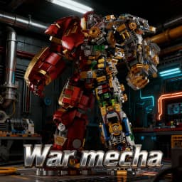 2700+pcs Iron Heroes Blocks War Robot Action Figures Building Sets Buster Mech DIY Bricks Toys for Adult Gift Cool Room Ornament