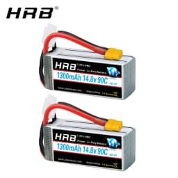 HRB 2PCS Lipo Battery 2S 3S 1300mah 4S 5S 6S 1500mah 1800mah 2200mah 2600mah 7.4V 11.1V 14.8V 18.5V 22.2V For Drone Airplanes
