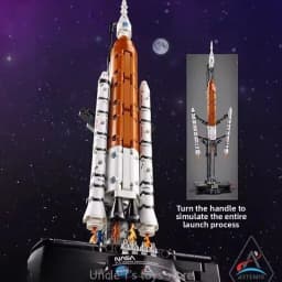 Artemis SLS Rocket Building Blocks 632Pcs High Quality Sci-Fi Moon Exploration Model Kit for Adults Educational Construction Toy