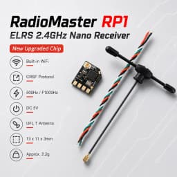 RadioMaster RP1 V2 ELRS Receiver 2.4G CRSF UART Nano RX With 65mm UFL Antenna Low Latency For FPV Quadcopter Fixed Wing RC Parts
