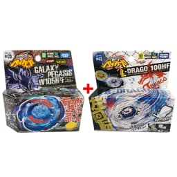 TAKARA TOMY Gyro X Toy BB104 BASALT HOROGIUM 145WD+BB105 BIG BANG PEGASIS F:D New with Original Packaging Set