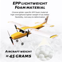 2.4GHz 2 Channel Remote Control Airplane Fixed Wing EPP Plane Outdoor Drone Electric RC Aircraft Adults Kids Toys Children Gifts