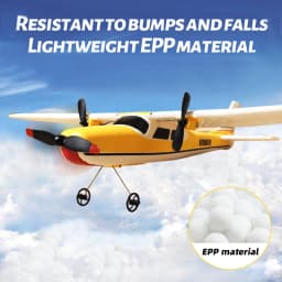 2.4GHz 2 Channel Remote Control Airplane Fixed Wing EPP Plane Outdoor Drone Electric RC Aircraft Adults Kids Toys Children Gifts