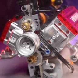 V8 Engine Motorized Simulation Brick Model Electrically Drive Building Blocks Technical Car Parts Creative Toys Gifts Adult