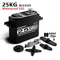 1xBLS3355 Update Servo 25KG 35KG 55KG 75KG Full Metal casing Digital Servo Baja Servo Waterproof Servo for Baja Cars