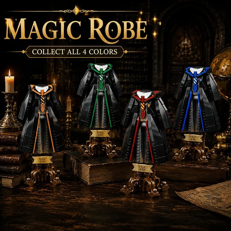 Building Blocks Magic Robe Model Medieval Magic World Creative Blocks Assembly Toys Christmas Gift Adult Brick Decoration 661Pcs