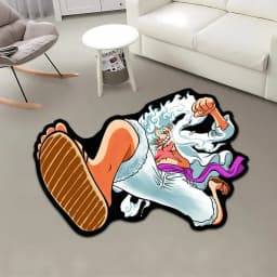 Anime Rug Popular Style Luffy Gear 5 One Nika Form Piece Ace Customize Cartoon Rug Handmade Carpet Area Rug for Home Decor