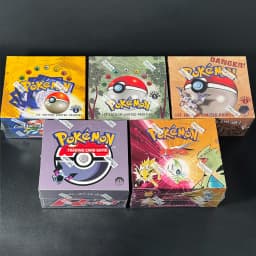 PKM Base Set Fossil Jungle Team Rocket Neo Destiny Booster Box 1999 2000 Year 1st Edition 1Box 36 Packs Proxy Game Cards Sealed