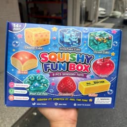 Random Color 8pcs/Box TPR Maltose-Filled Squishy Toy, Slow Rising Stress Relief Sensory Fidget Decompression Blind Box Gift