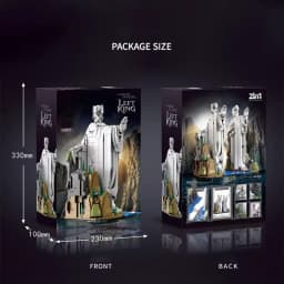 Creative MOC The Argonath Kit Pillar Of The kings Building Blocks Bricks Set MOC King Sculpture Model Toys For Boy Adult Gifts