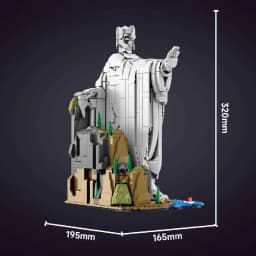 Creative MOC The Argonath Kit Pillar Of The kings Building Blocks Bricks Set MOC King Sculpture Model Toys For Boy Adult Gifts