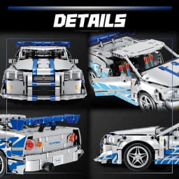 Technical Racing Sport Car GTR Model Building Blocks City Mechanical Speed Vehicle Supercar Brick Puzzle Toys Kid Adult Gift