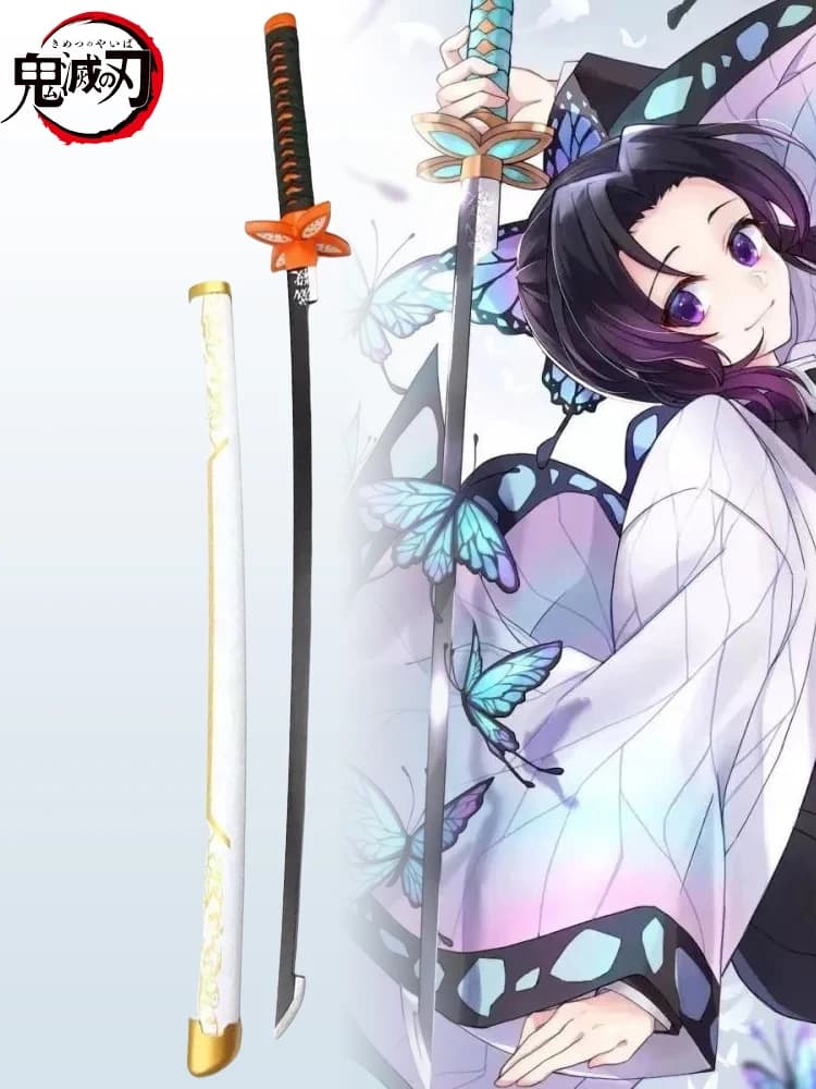 104cm Demon Slayer Shinobu Katana Kimetsu No Yaiba Tanjirou Cosplay Schwert Ninja Knife Real Japanese Samurai Sword Toy Gift