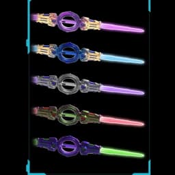 Outdoor Toy Bright Rotate Sword Multi-Color Flash LED Light Shine Cosplay Sword Toy Party Family Interactive Toy For Kids Adult