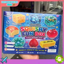A Set Maltose Squishy Stress Relief Toys Set Soft Squeeze Fidget Toy Box Pack Cute Slow Rebound Decompression Toy Gift for Adult