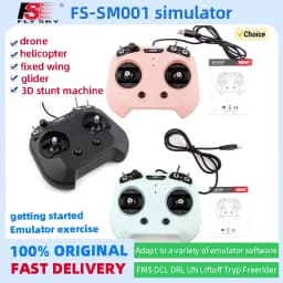 FLYSKY FS-SM001 Small size 6CH 8CH Flight Simulator for helicopters, fixed wing, gliders, 3D aerobatics, traversers