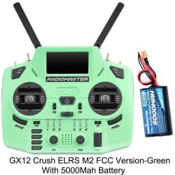 Radiomaster GX12 Crush 1000HZ 3D Digital CNC Hall Gimbal Dual Band Antenna Emini XROSSBAND EXpressLRS Radio Controller