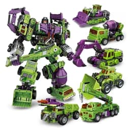 6 IN 1 NBK 42CM Devastator Toy Transformation KO Robot Car combination Action Figure excavator Blender Model NO BOX