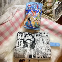 One Piece Manga Book Plush Pillow Soft Stuffed Cushion with Luffy Manga Cover Inner Page Print Gift Anime Fans Room Decor