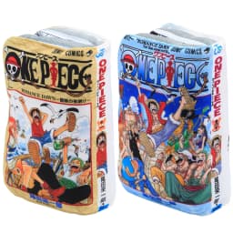One Piece Manga Book Plush Pillow Soft Stuffed Cushion with Luffy Manga Cover Inner Page Print Gift Anime Fans Room Decor