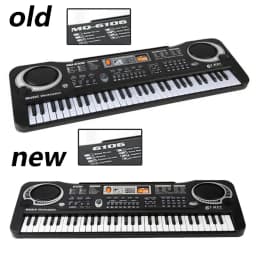 Kids Electronic Piano Keyboard Portable 61 Keys Organ with Microphone Education Toys Musical Instrument Gift for Child Beginner