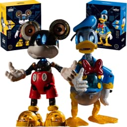 NEW Sluban Pleyerid Mickey Donald Duck Anime Action Figure Model Statue Assembly Toys Desktop Ornament Birthday Gifts