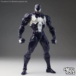 Genuine Mess Toys Venom Anime Action Figure Black Spider Man Lethal Neighbor Collectible Toys Birthday Gift For Adult Collection