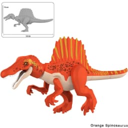 Jurassic Dinosaur World Large Spinosaurus Model Building Blocks Bricks Set DIY Jurassic Dino Park Assembly Toys For Boy Gifts