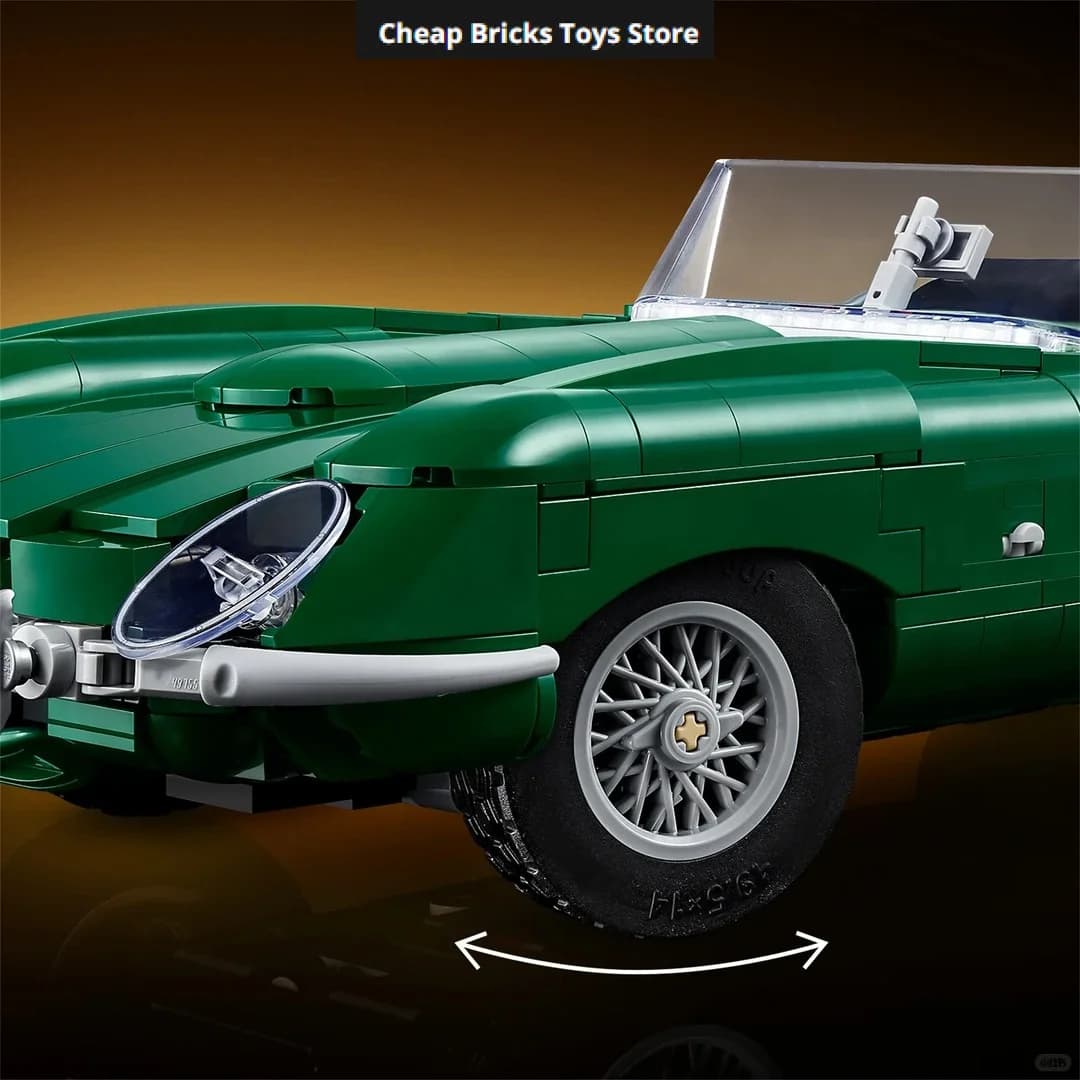 1673pcs Building Blocks Bricks Christmas Gifts for Adult Vintage British Roadster Display Model Classic Convertible Sports Car