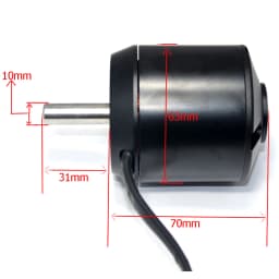 FEICHAO 6374 170KV Brushless Motor w/ Hall Sensor 2800W Electric Off Road Engine 10MM Motor Shaft 36V High Speed Electric Motor