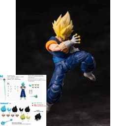 MP Studio Vegito Dragon Ball Z SHF Super‑Saiyan Vegito MP01A/MP01B「Oni‑Masked Nightwalker」1/12 Action Figures Toys Collection