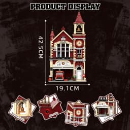 2122 Pcs European Style Shopping Mall Building Blocks City Street View Modular Architecture Model DIY Bricks Construction Toy fo