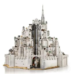 HOTTOYS European Medieval Fantasy White Castle Minas Tirith Building Blocks Architecture Brick Set DIY Assembly Toy Gifts