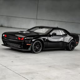 1:18 D Challenger SRT Hellcat Alloy Track Racing Car Model Metal Muscle Sports Car Vehicles Model Sound Light Kids Toys Gift