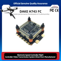 DAKEFPV H743 FC Stack/Flytower for Remote Control BLHeli Betaflight Gyroscope Gyro 42688P PID Parameter Tuning