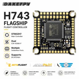 DAKEFPV H743 FC Stack/Flytower for Remote Control BLHeli Betaflight Gyroscope Gyro 42688P PID Parameter Tuning