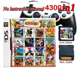 4300 in 1 NDS Game Card Compatible with 3DS/2DS/NDSL Multi Classic Games Collection Retro Console CartridgeNo Instruction Manual