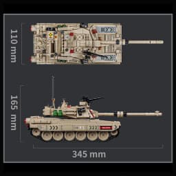 Military MOC 1002pcs M1 Abrams Main Battle Tank Model Kit Building Blocks Set Soldiers Figures Bricks Toys For Children Boy Gift