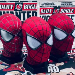 Handmade Spider-Man 2 Movie Accuracy Garfield Version Cosplay Mask Peter Parker Handicraft Collectible Item For Birthday Gifts