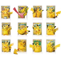 In Stock Pokemon Dream Painting 30th Celebration Anniversary Pikachu Figure Set Pikachu 30th Anniversary Figures PTCG Card