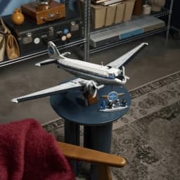 Popular 1903 pieces of retro DC-3 classic airliner building blocks in 2026 Retro aircraft model collector's home decoration