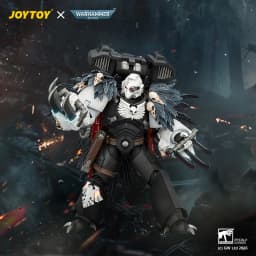 JOYTOY Warhammer 40k 1/18 Action Figures Raven Guard Chapter Master Aethon Shaan with Claws of Severax and Heavy Bolt Pistol